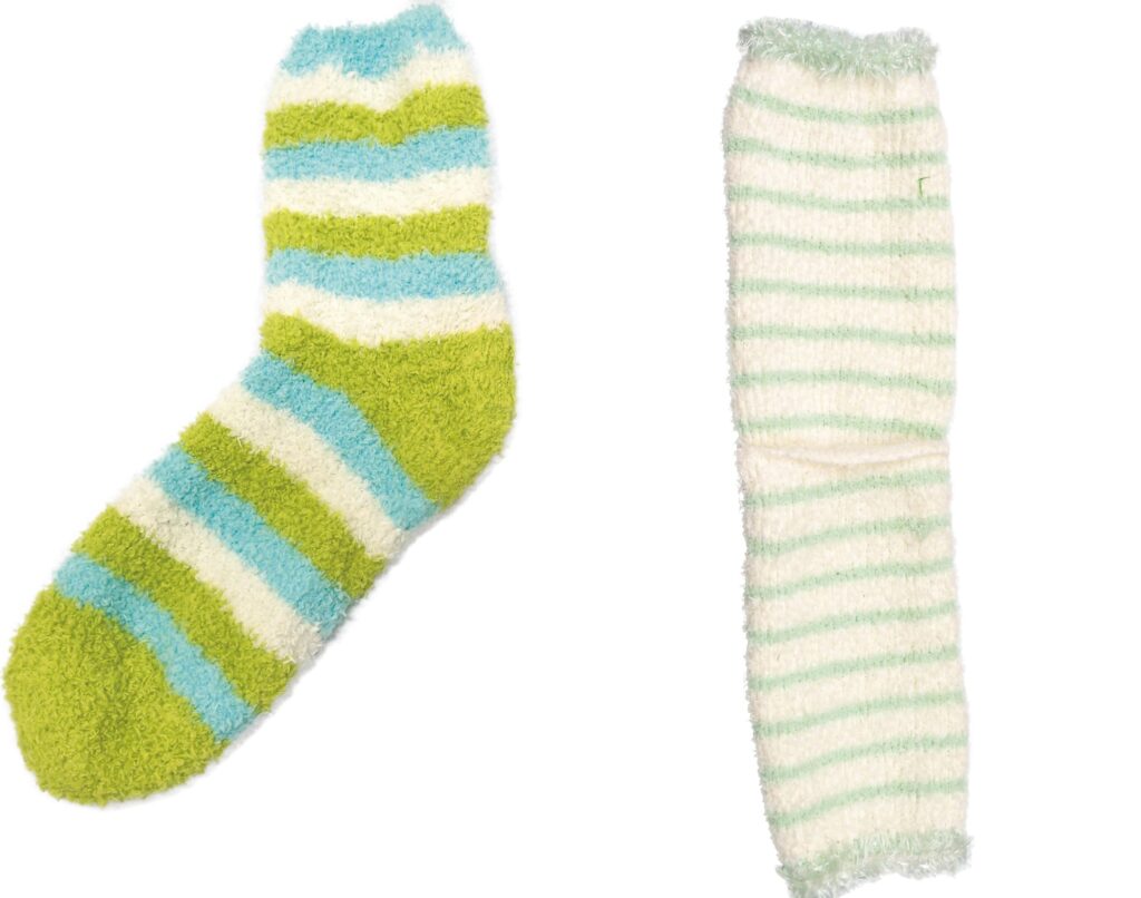 やわらかい素材の靴下・レッグウォーマー